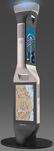 MEQUAD 55/55 – 4-Sided High-Brightness Outdoor Interactive Kiosk