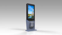 MECE 75” Double-Sided 4K Hybrid Digital Signage Kiosk with Brochure Holder