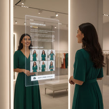 MERo 32" Interactive Mirror Display For Fitting Rooms – Includes Free Full-Body Mirror Extension