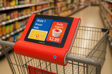 MEZO™ – Smart Shopping Cart Screen with RFID, Wayfinding & In-Store Advertising