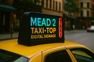 MEAD 2 LED Taxi Rooftop Digital Signage Display