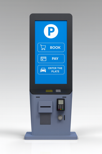 MECE 43” Double-Sided 4K Hybrid Digital Signage Kiosk with Brochure Holder