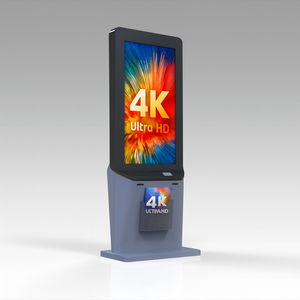 MECE 49” Double-Sided 4K Hybrid Digital Signage Kiosk with Brochure Holder