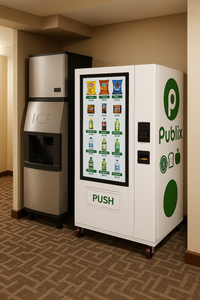 MEVend™ 55 – 55” Smart Interactive Vending Machine with Digital Touchscreen, Refrigeration, and Custom Branding