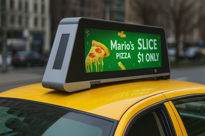 MEAD 2-S LED Taxi Rooftop Digital Signage Display