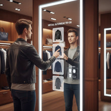 MERo 32" Interactive Mirror Display For Fitting Rooms – Includes Free Full-Body Mirror Extension