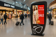MEDi 55” Interactive 4K Digital Signage Kiosk | Windows & Android OS | Luxury Advertising Display for High-End Retail & Businesses