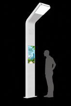 MELa-se 13 Solar-Powered LED Street Light with Integrated E Ink® ePaper Display