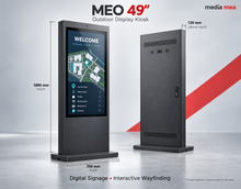 MEO 49″ Outdoor Touchscreen Kiosk | Digital Signage & Interactive Wayfinding
