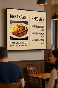 MEiD 75” Indoor Wall-Hanging 4K UHD LCD Commercial Display
