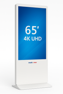 MES 65” Premium Interactive 4K Digital Signage Totem | Intel® Windows PC | 10-Point PCAP Touch | 700-Nit Commercial Display | Camera Ready