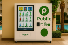 MEVend™ 55 – 55” Smart Interactive Vending Machine with Digital Touchscreen, Refrigeration, and Custom Branding