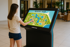 medo 43 Indoor Interactive Way-Finding Touch Screen Display Kiosk