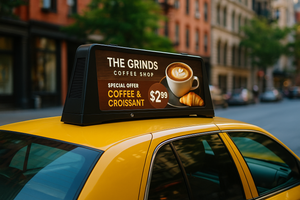 MEAD -L 43" LCD Taxi Rooftop Digital Signage Display