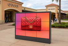 MEV-o 55” Outdoor LCD 3 x 3 Video Wall | 3500 Nits Ultra-Bright, Anti-Glare, Narrow Bezel Digital Signage for Outdoor Advertising, Malls & Transportation Hubs