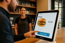 MEQ 15.6” Interactive Android Touch Screen Kiosk | Compact Self-Service Display with NFC Payment for Retail, Restaurants & Check-In