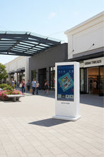 MEO 43” Outdoor Double-Sided LCD Standing Kiosk (Android | 3000 Nits Ultra-Bright | IP65 Rated)