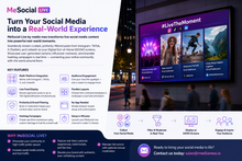 MeSocial Live™ — Real-Time Social Media DOOH Experience Platform