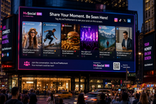 MeSocial Live™ — Real-Time Social Media DOOH Experience Platform