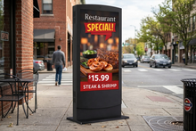 MECO 49” Single-Sided Outdoor Interactive Digital Signage Kiosk