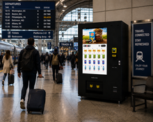 MEVend™ 49 – 49” Smart Interactive Vending Machine with Digital Touchscreen , Refrigeration, and Custom Branding
