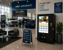 MEVend™ 49 – 49” Smart Interactive Vending Machine with Digital Touchscreen , Refrigeration, and Custom Branding