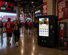 MEVend™ 49 – 49” Smart Interactive Vending Machine with Digital Touchscreen , Refrigeration, and Custom Branding