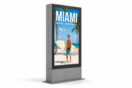 MEO 75” Single Sided Outdoor Interactive Digital Signage Display Kiosk