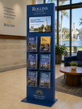 MEX with 10" LCD Display Floor Stand with Brochure Holder