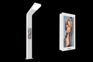 MELa-se 13 Solar-Powered LED Street Light with Integrated E Ink® ePaper Display