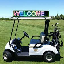 MEOL 2 Golf Cart LED Advertising Display – Dual-Sign Mobile Branding Solution