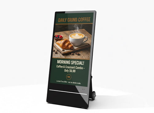 MEME 55 – 55” Outdoor Portable Digital Billboard | IP65 Android A-Board