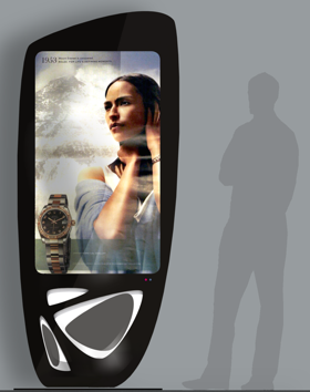 MEDi 55” Interactive 4K Digital Signage Kiosk | Windows & Android OS | Luxury Advertising Display for High-End Retail & Businesses