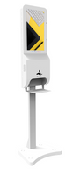 MELu 22 Standing Digital Ad Sanitizer with Non-Touch IR Thermometer